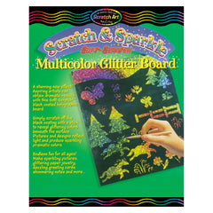Scratch & Sparkle Multicolor Glitter w/stylus (10 boards)