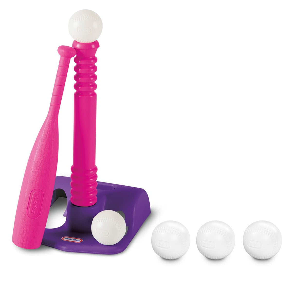 TotSports™ T-Ball Set with 5 Balls-Pink