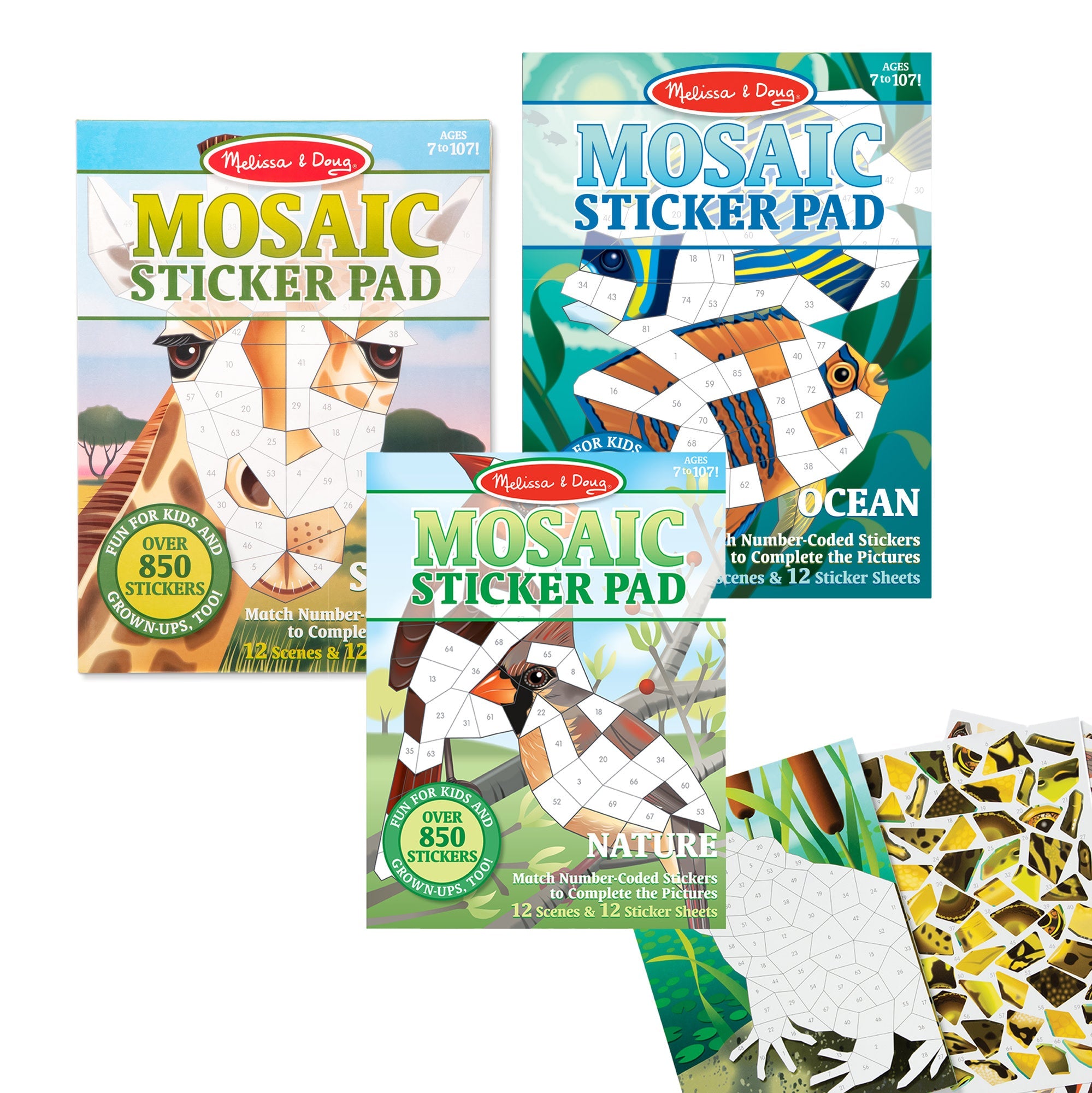 Mosaic Sticker Pad - Ocean