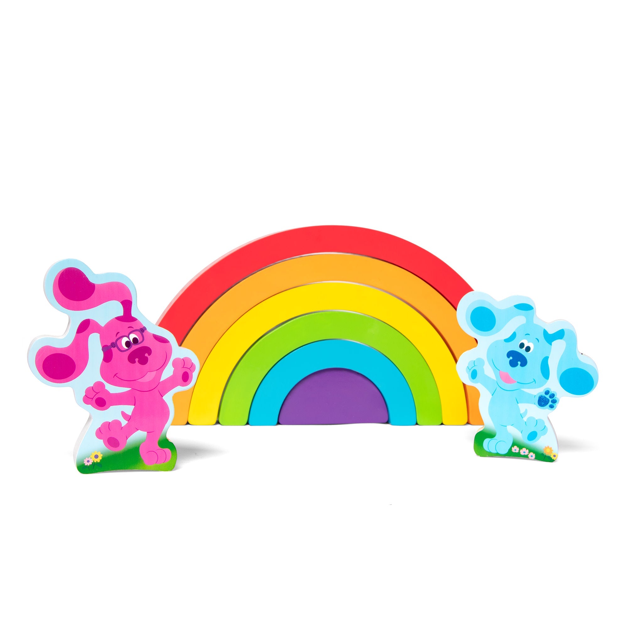 Blue's Clues & You! Wooden Rainbow Stacking Puzzle - 9 Pieces