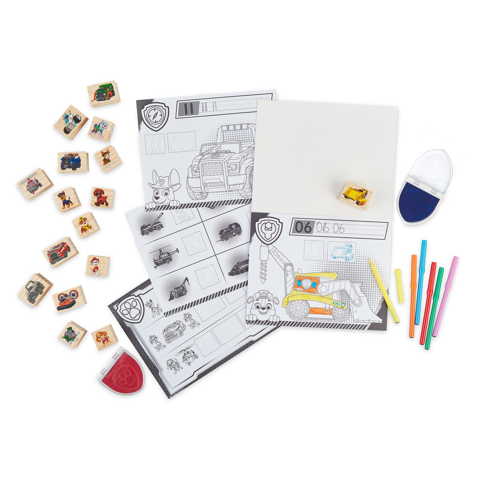 PAW Patrol Wooden Stamps Activity Set