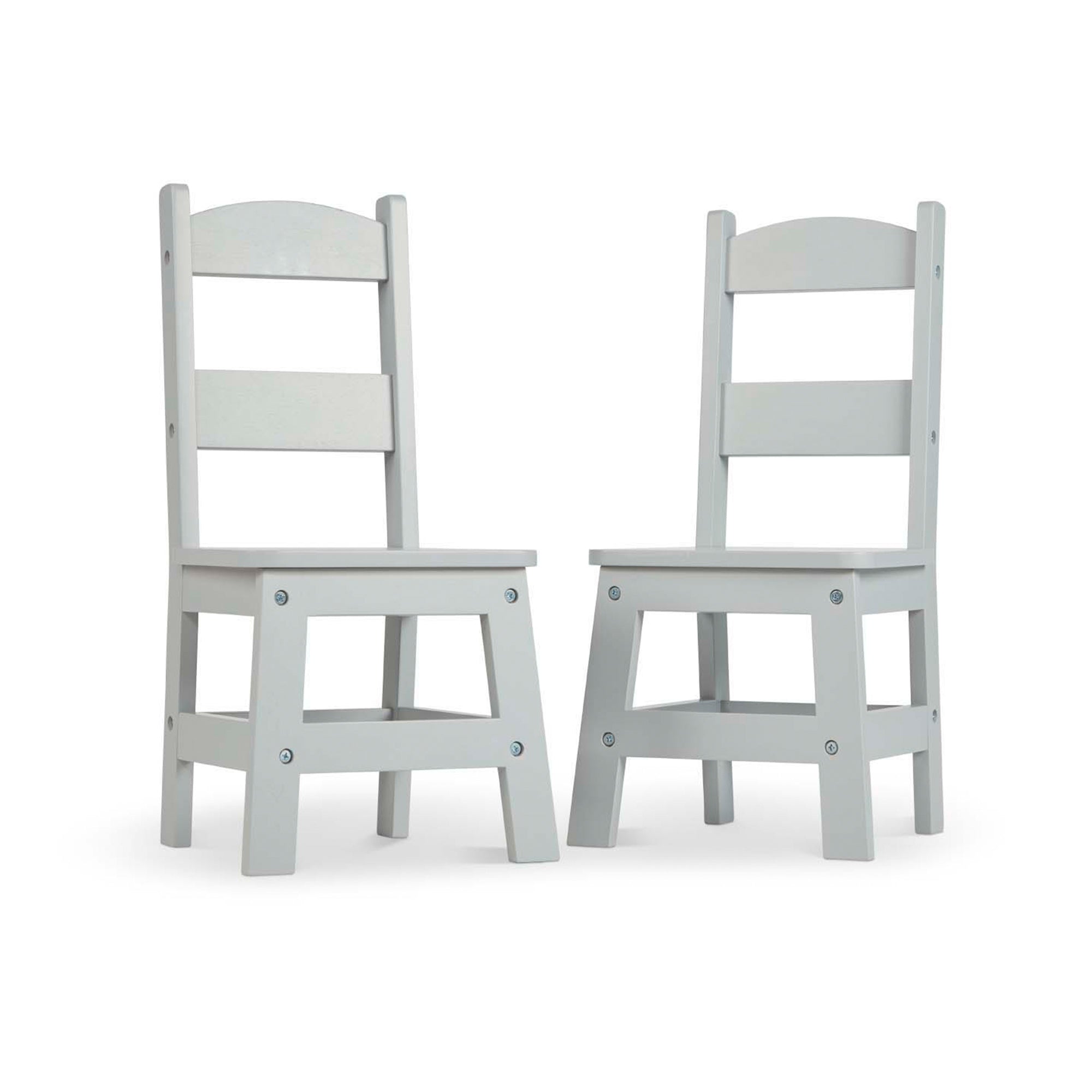 Child’s Wooden Chair Pair – Gray
