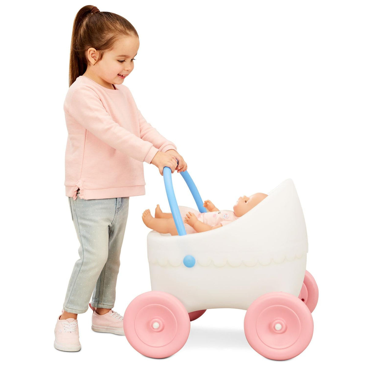 Classic Doll Buggy –  Stroller for Dolls Up to 18