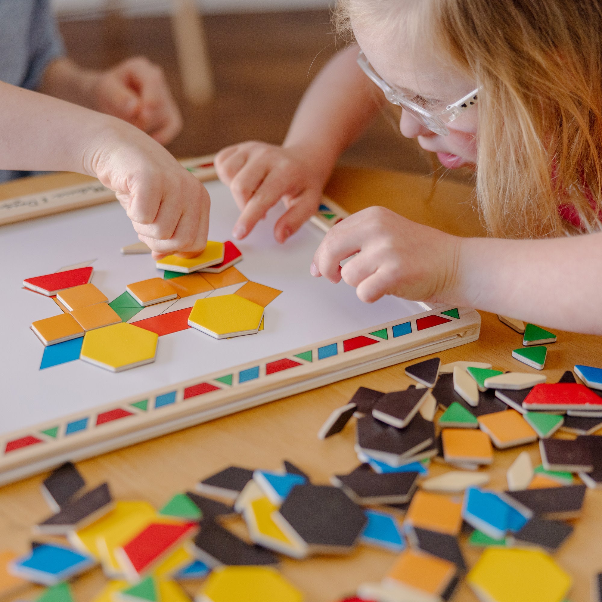 Wooden Magnetic Pattern Block Kit