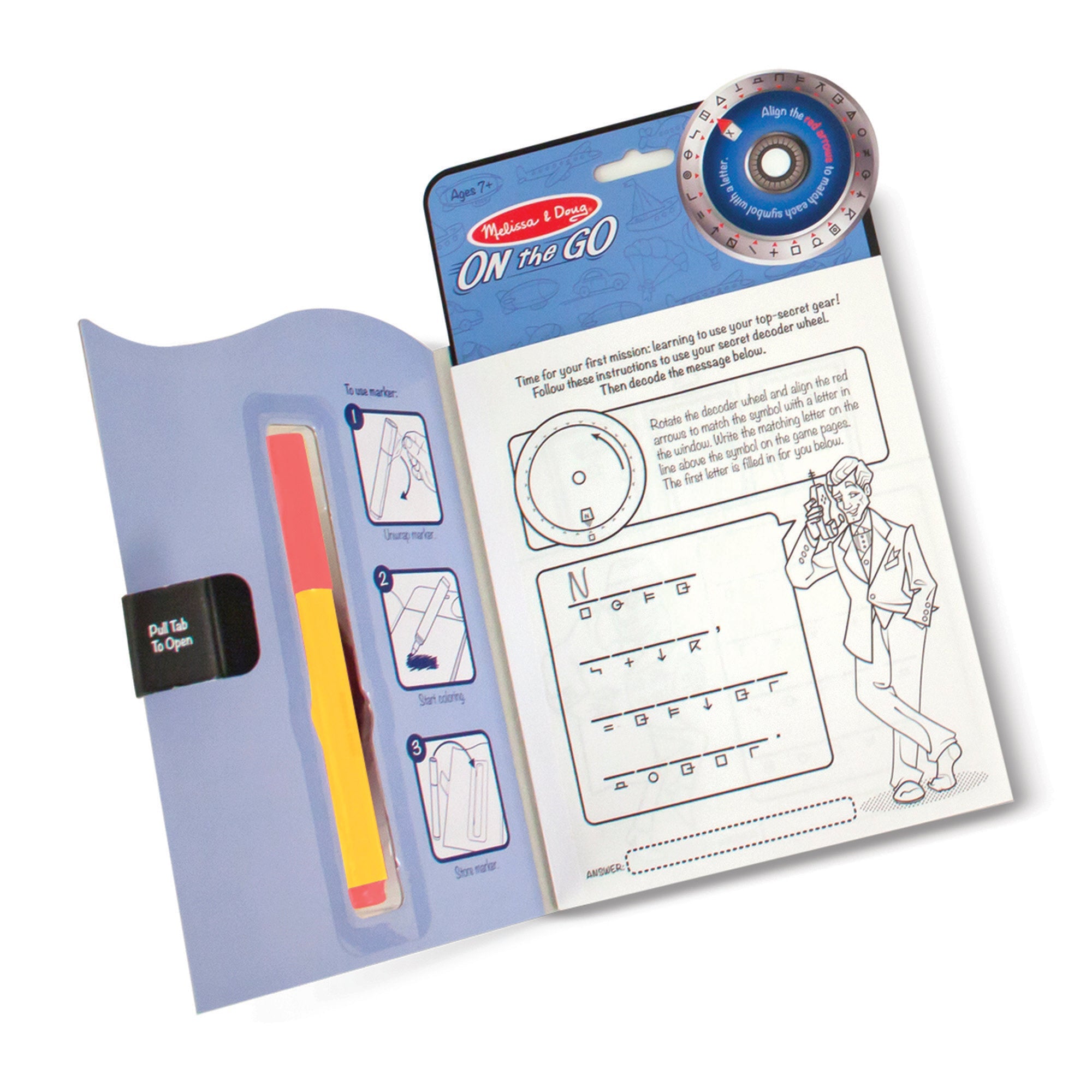 On the Go™ Secret Decoder Activity Books 3-Pack: Slippery Flippers, Runaway Ruby, Game Book