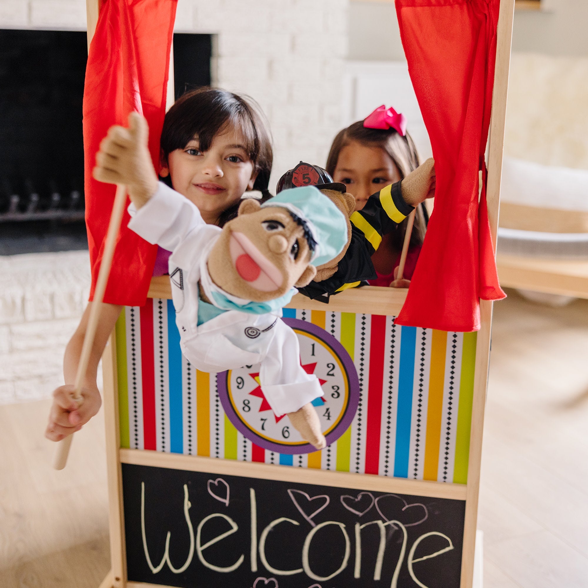 Wooden Deluxe Puppet Theater