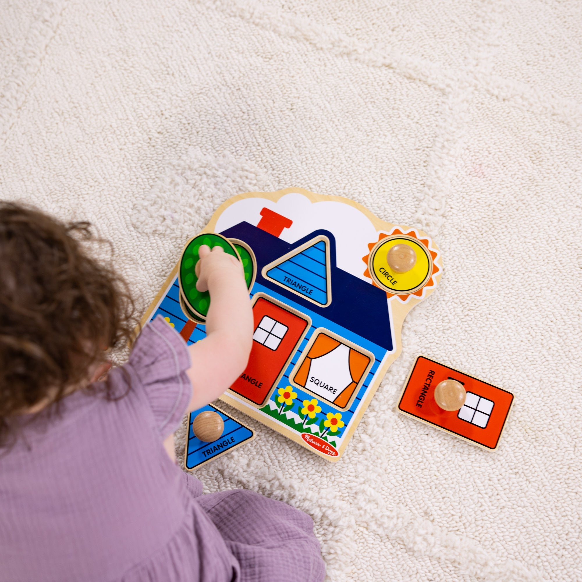 First Shapes Jumbo Peg Puzzle - 5 Pieces