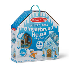 Wooden Gingerbread House Play Set – Winter Frost