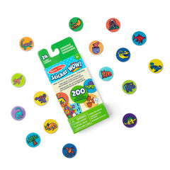 Sticker WOW!® Mini Activity Pad & Refill Stickers - Dinosaur (200+ Stickers, Stamper Not Included)