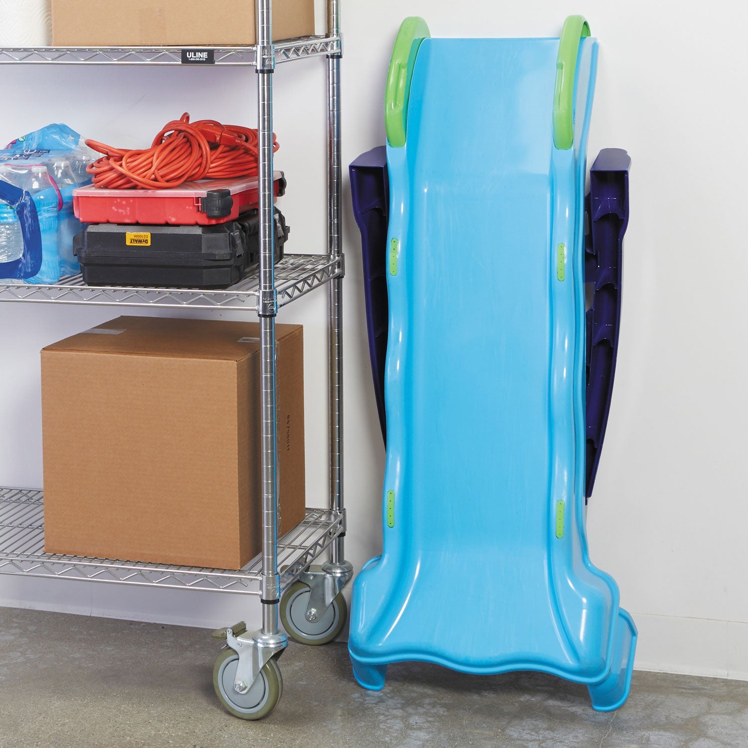 2-in-1 Indoor-Outdoor Slide with Water Spraying Jets