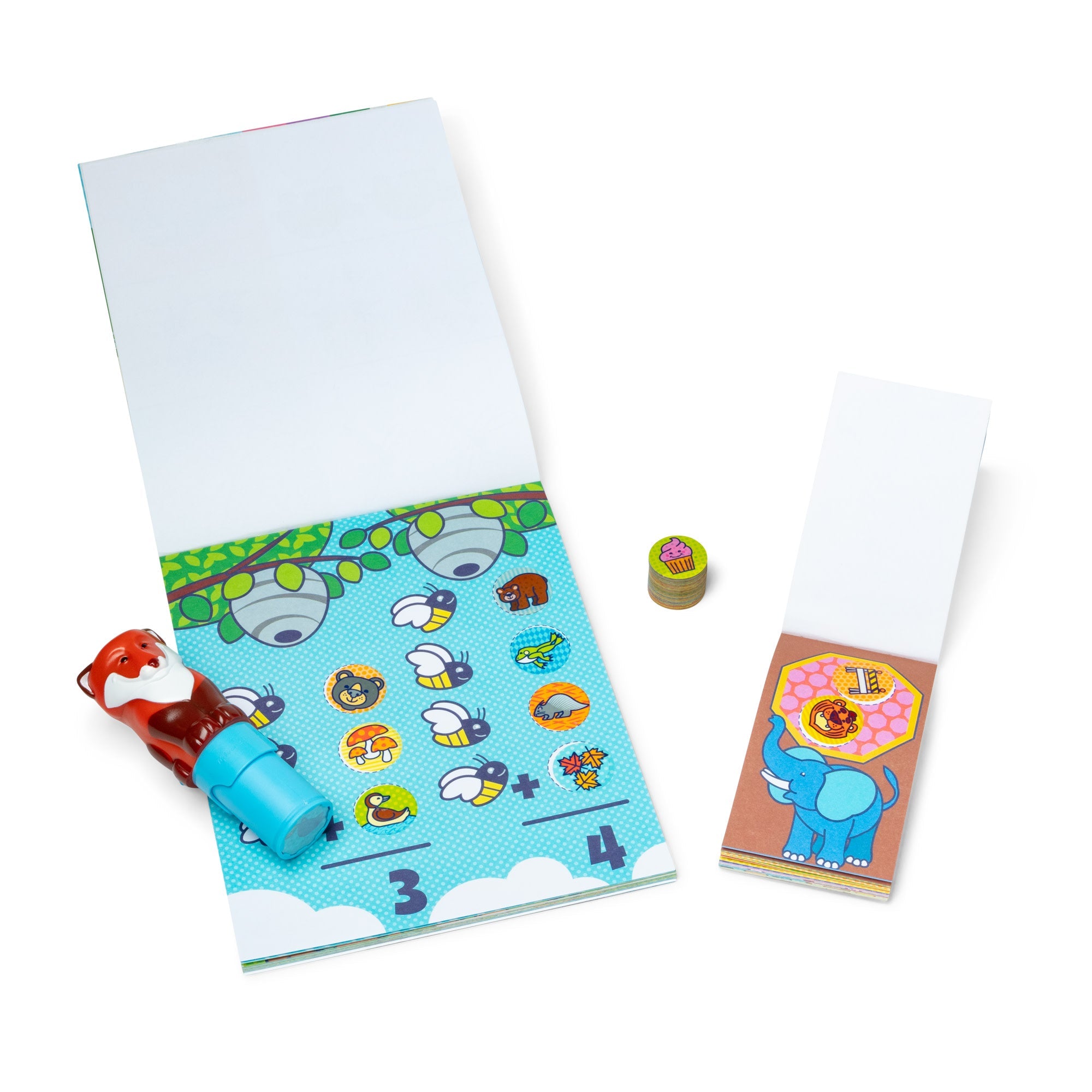 Sticker WOW!™ Fox Bundle: Activity Pad & Sticker Stamper + Mini Activity Pad and 200 Refill Stickers