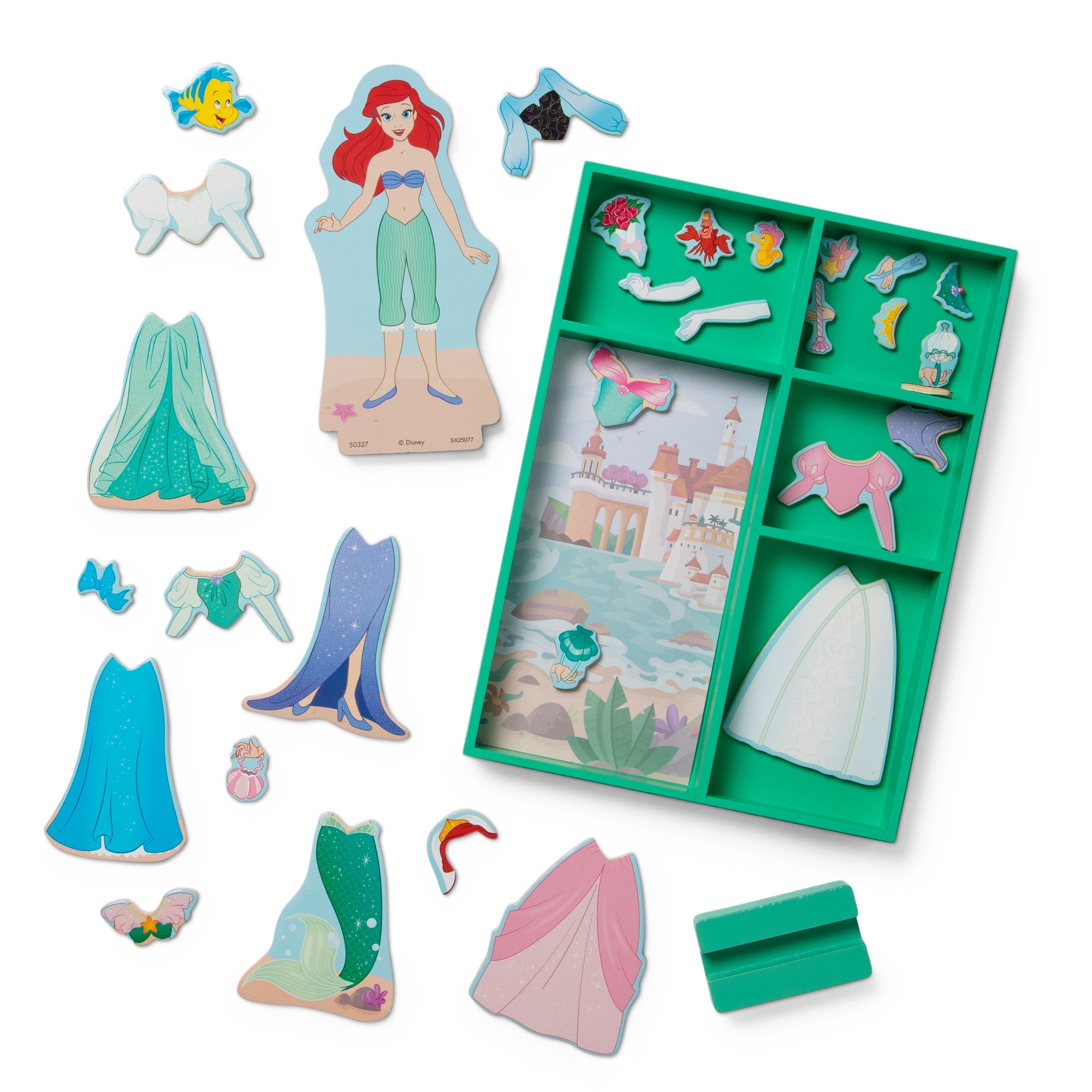 Disney Princess Ariel Wooden Magnetic Dress-Up