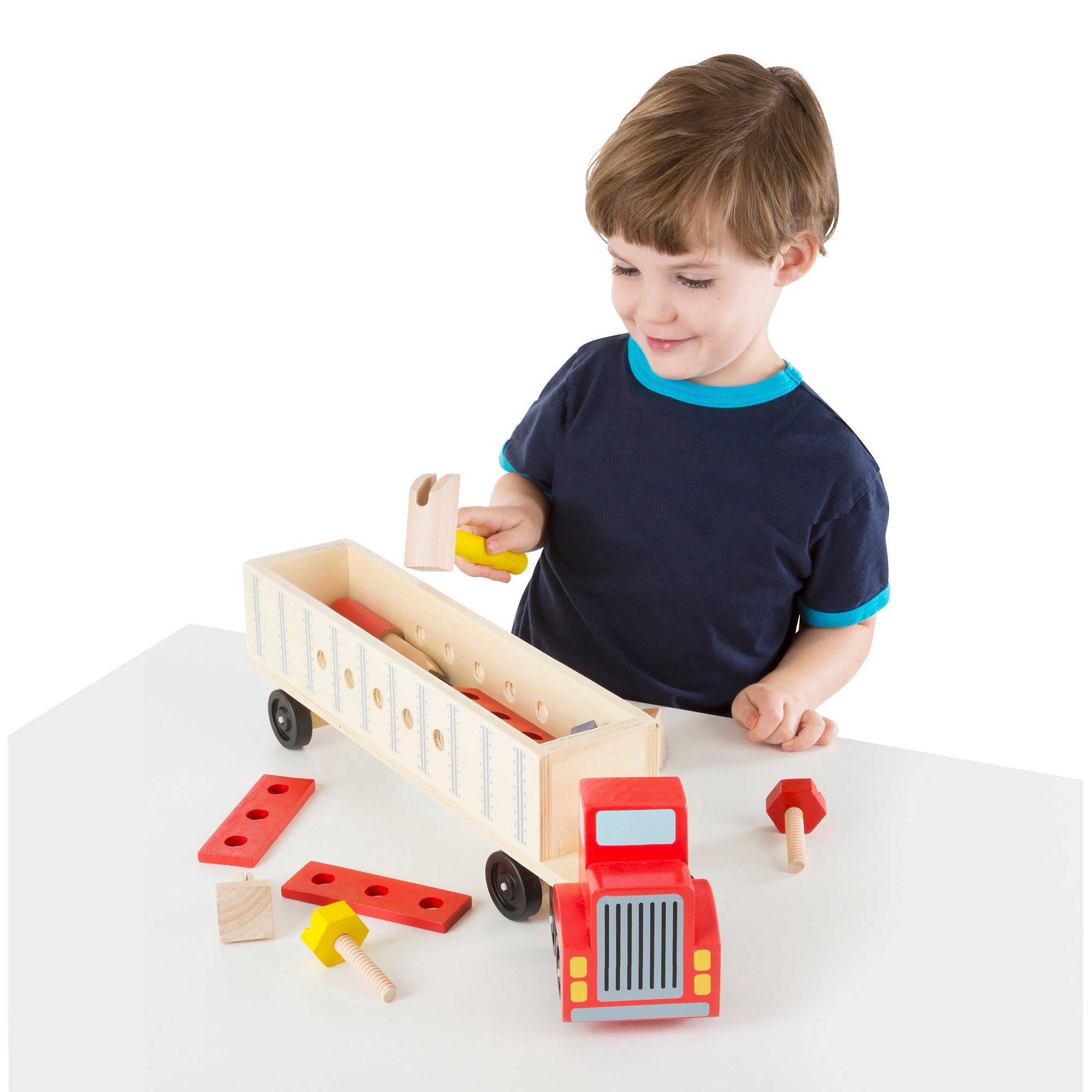 Wooden Big Rig Building Set