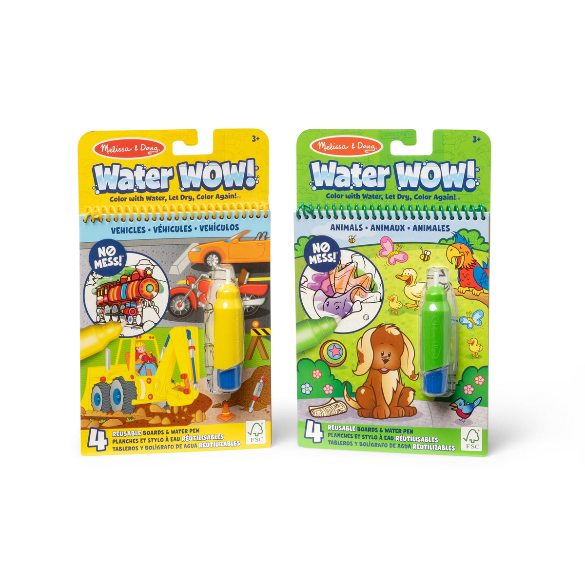 Water WOW! 2-Pack – Animals, Vehicles
