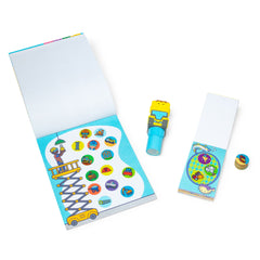 Sticker WOW!™ Bulldozer Bundle: Activity Pad & Sticker Stamper + Mini Activity Pad and 200 Refill Stickers