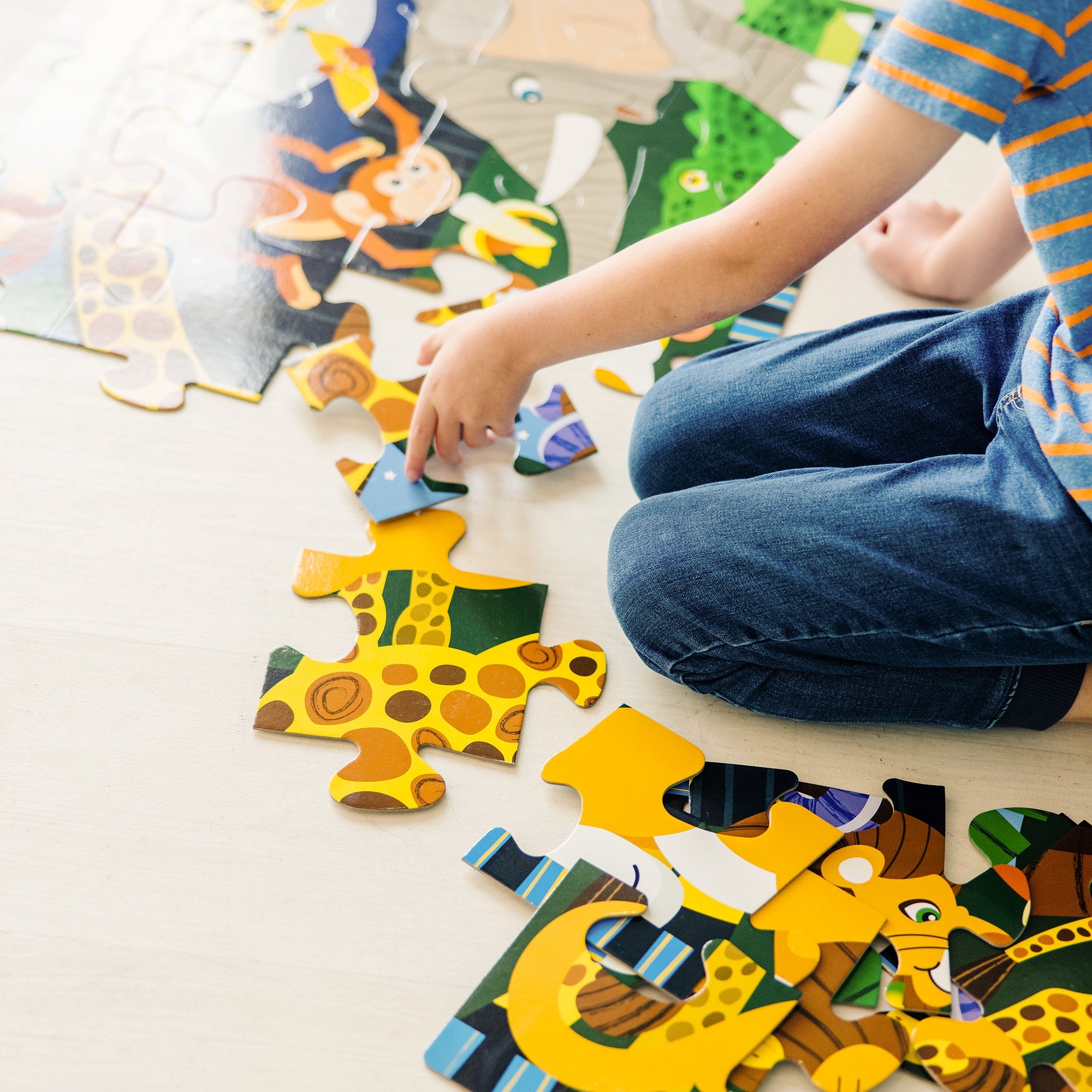 Safari Social Floor Puzzle - 24 Pieces