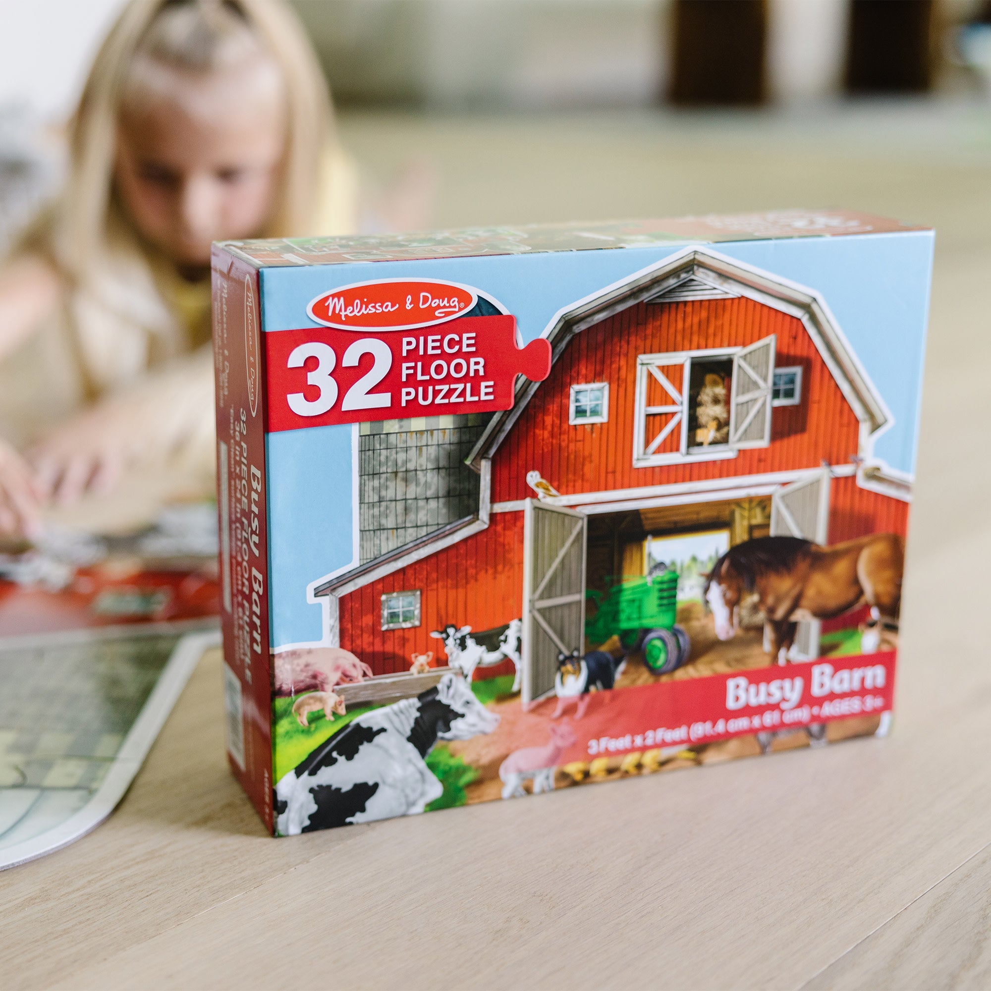 Busy Barn Shaped Floor Puzzle - 32 Pieces