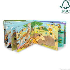 Poke-a-Dot: The Wheels on the Bus Wild Safari Board Book