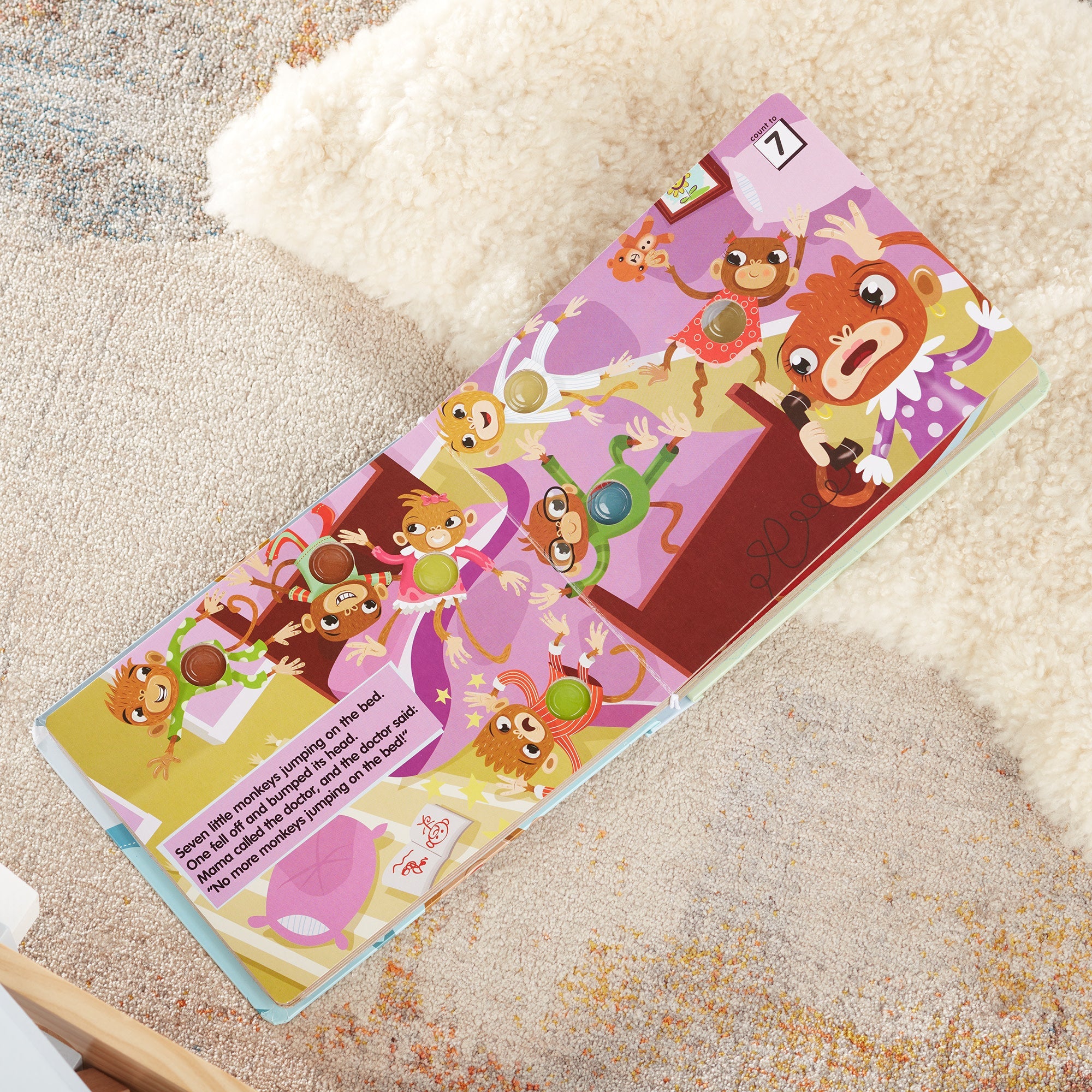 Poke-a-Dot: 10 Little Monkeys Board Book