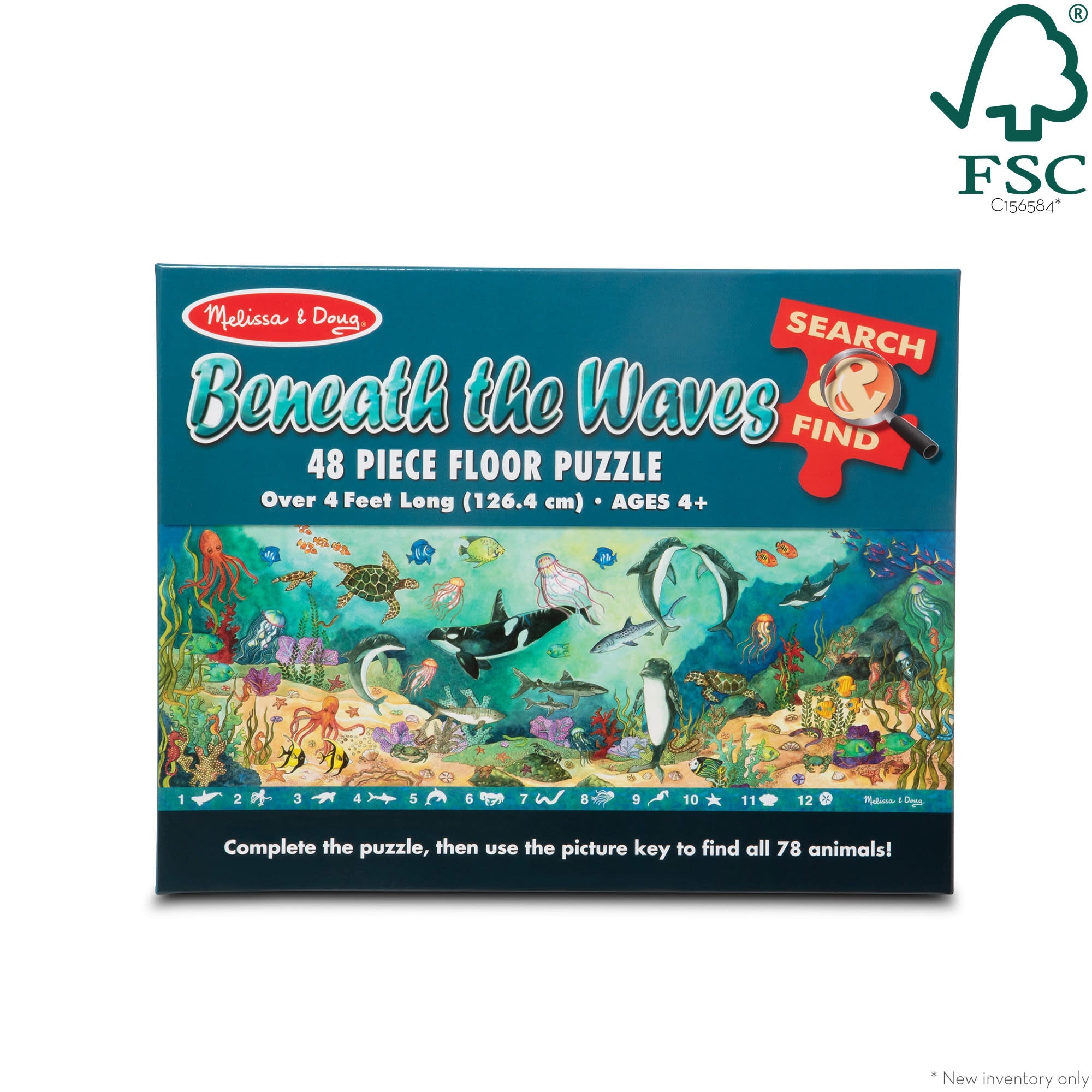 Search & Find Beneath the Waves Floor Puzzle - 48 Pieces
