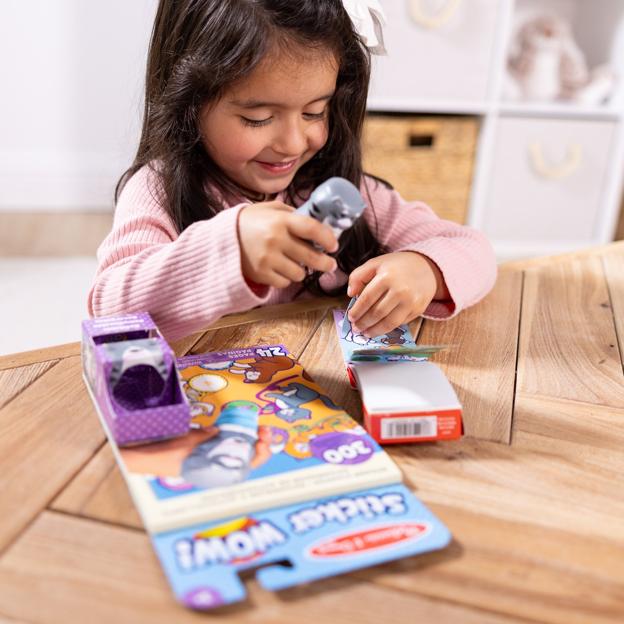 Sticker WOW!™ Cat Bundle: Activity Pad & Sticker Stamper + Mini Activity Pad and 200 Refill Stickers