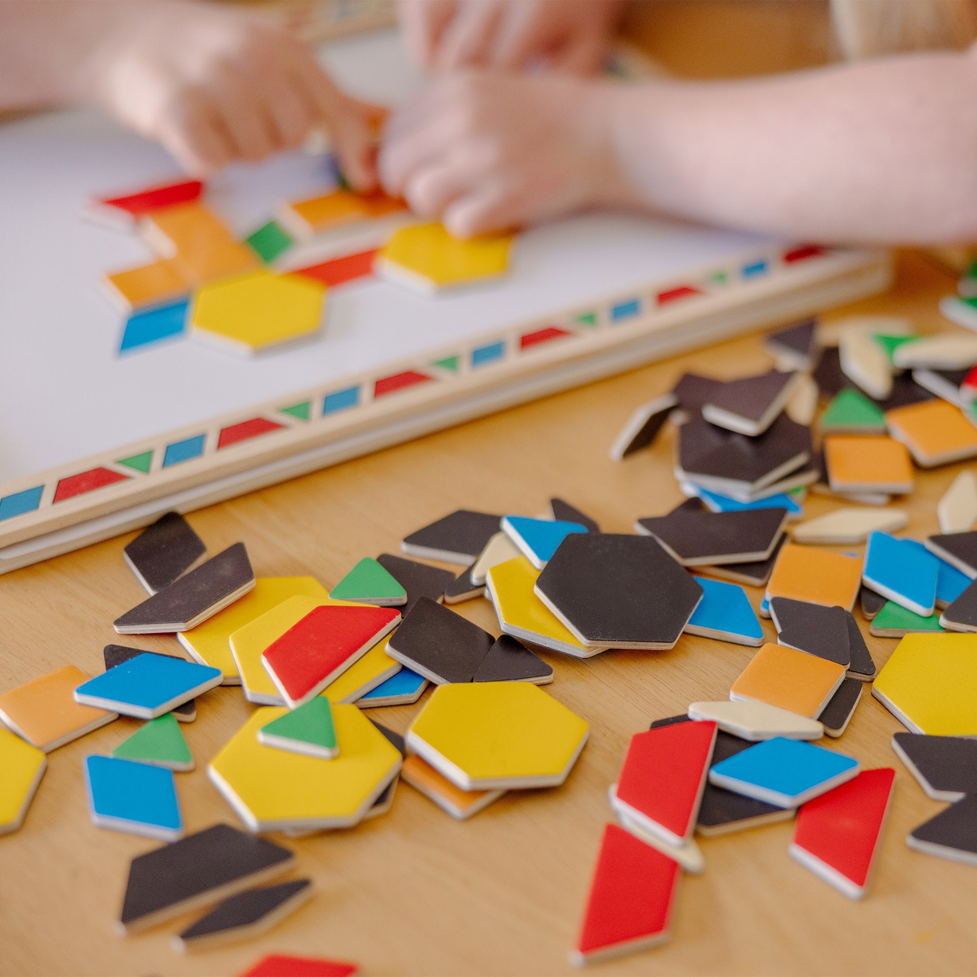 Wooden Magnetic Pattern Block Kit