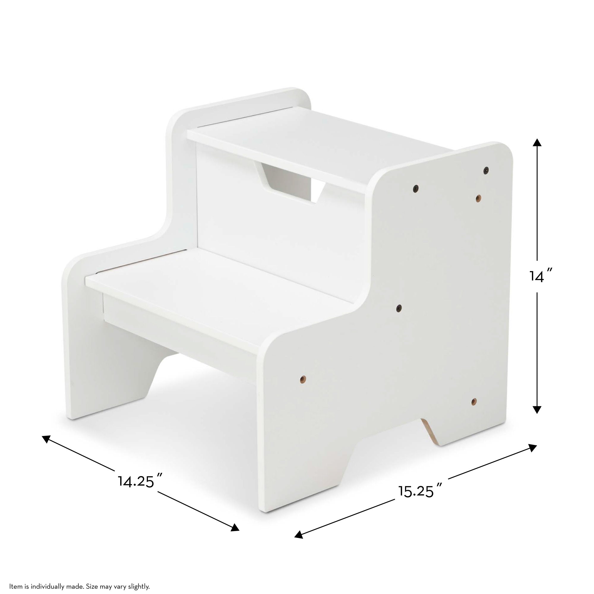 Wooden Step Stool - White