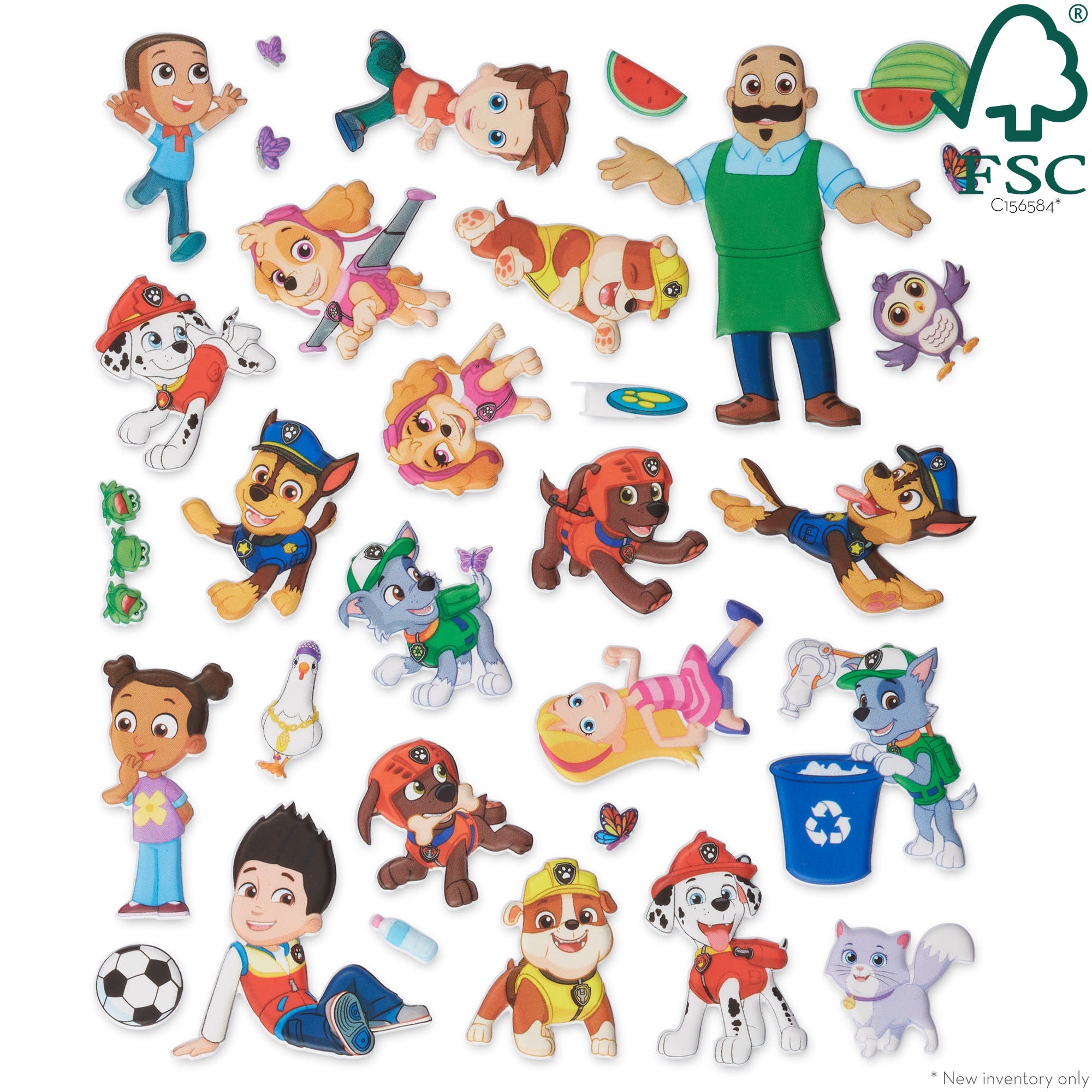 PAW Patrol Restickable Puffy Stickers - Adventure Bay