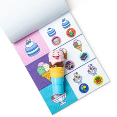 Sticker WOW!™ Ice Cream Bundle: Activity Pad & Sticker Stamper + Mini Activity Pad and 200 Refill Stickers