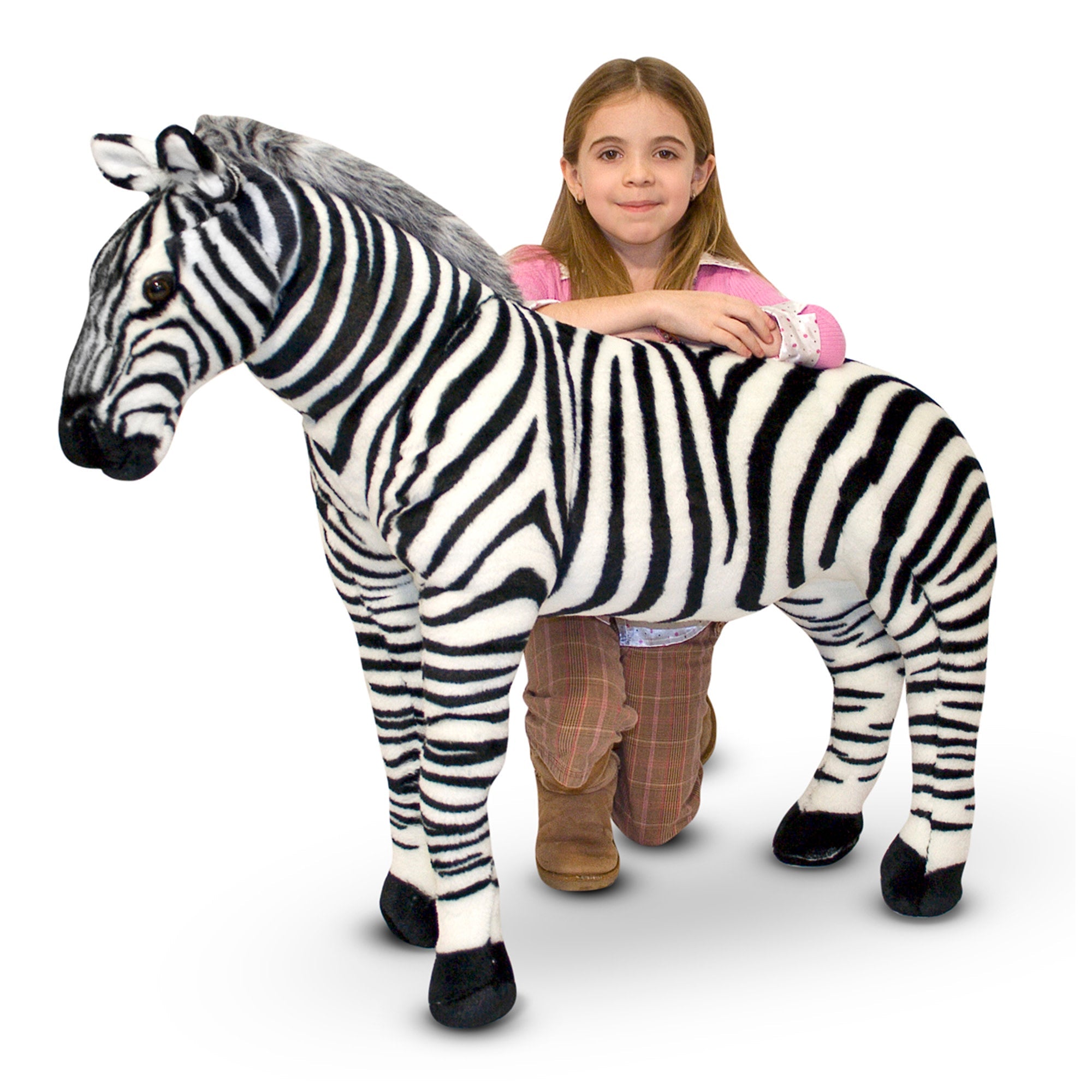 Zebra Lifelike Plush Stuffed Animal