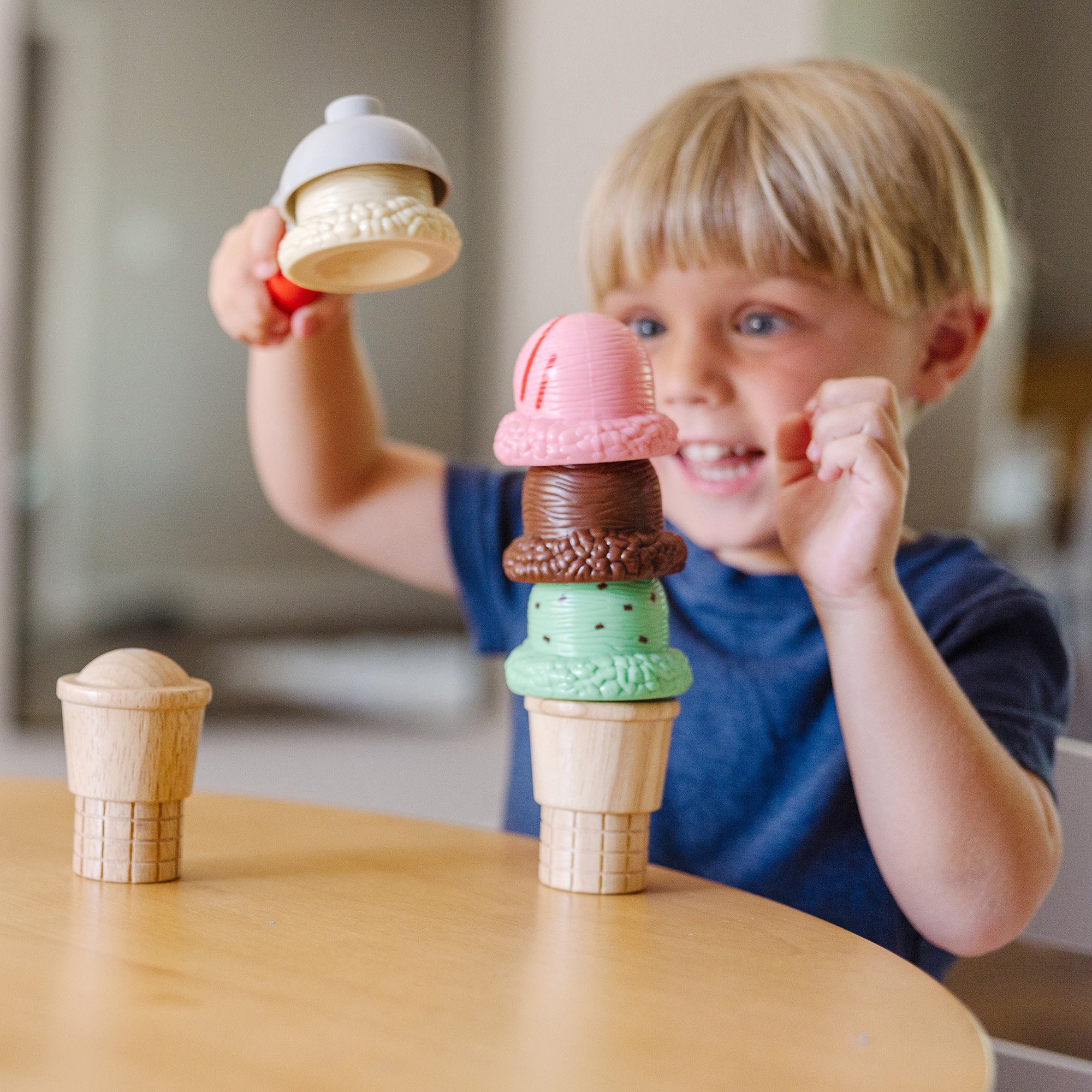 Scoop & Stack Ice Cream Cone Magnetic Play Set