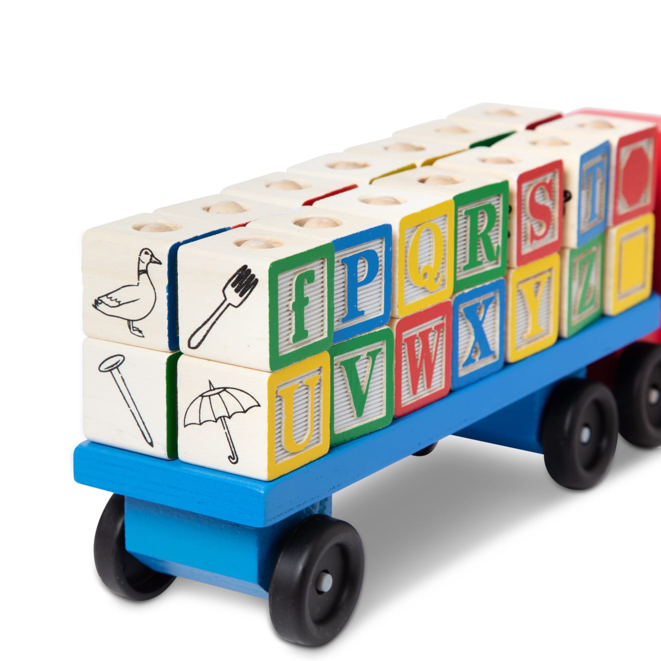 Alphabet Blocks Wooden Truck