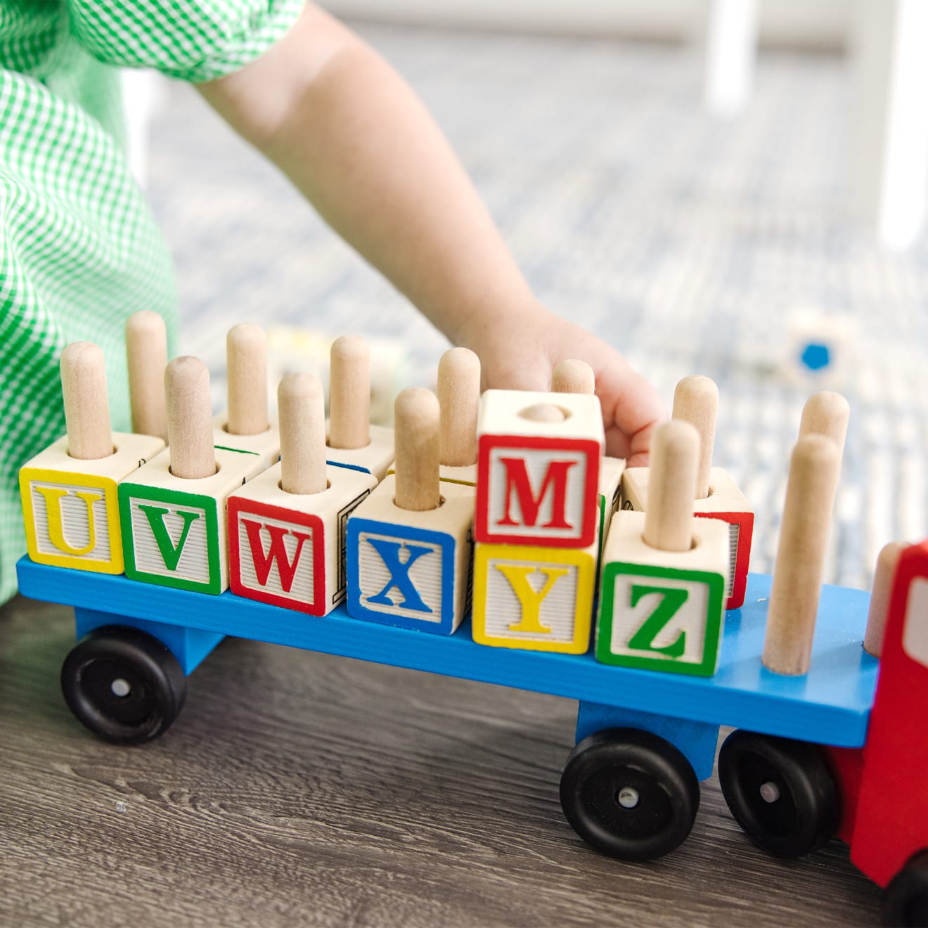 Alphabet Blocks Wooden Truck