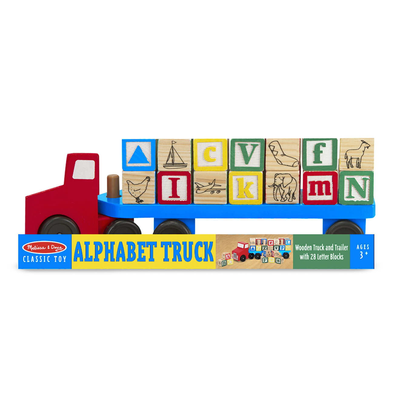 Alphabet Blocks Wooden Truck