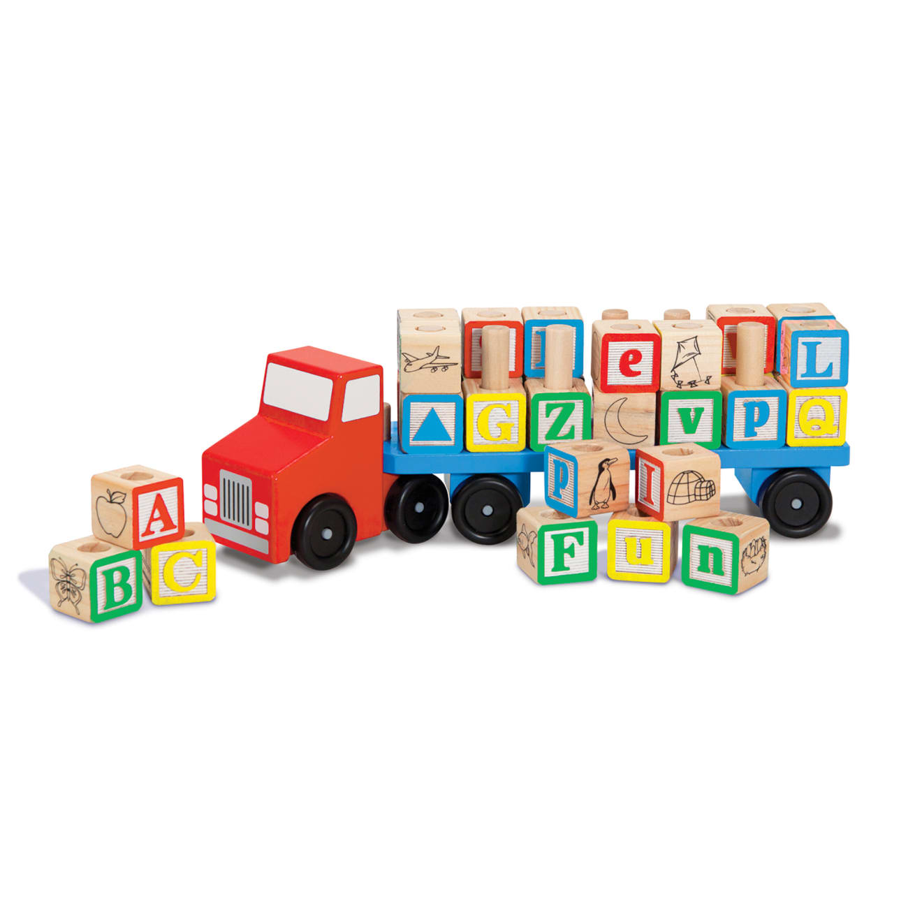 Alphabet Blocks Wooden Truck