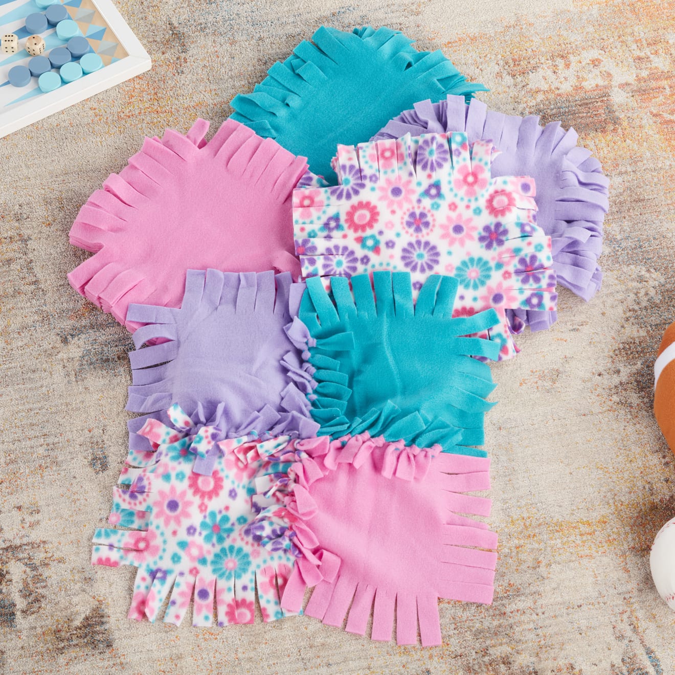 Created by Me! Flower Fleece Quilt