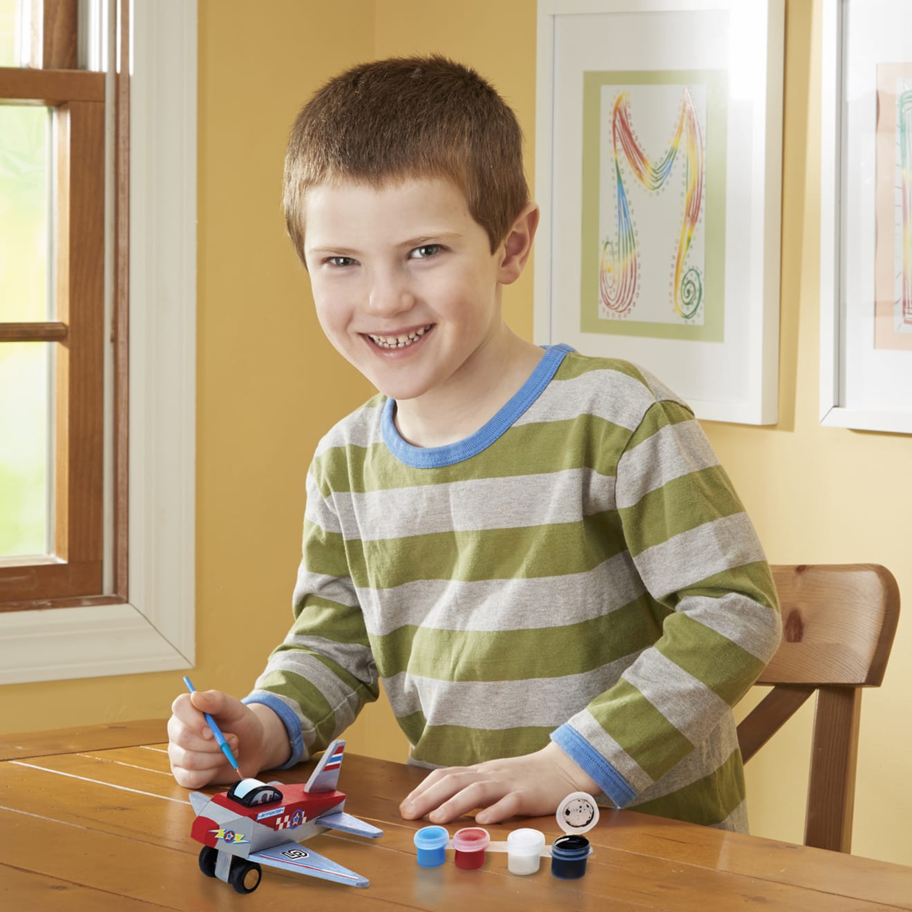 Decorate-Your-Own Wooden Plane