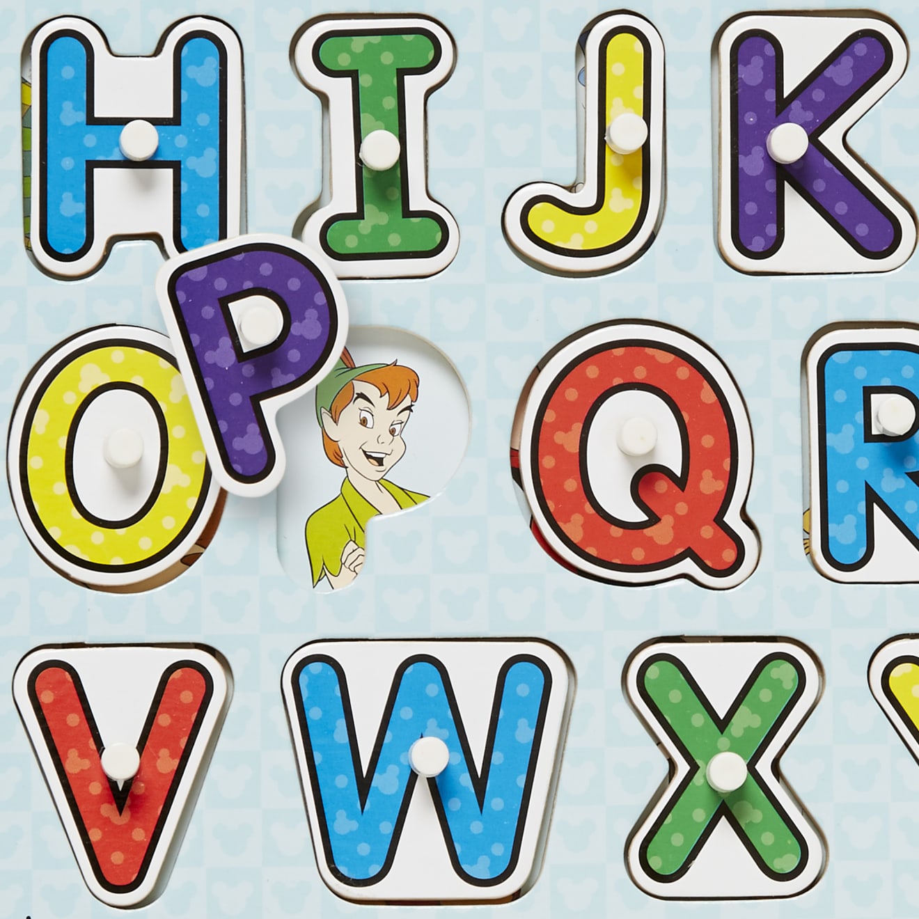 Disney Classics Wooden Alphabet Peg Puzzle