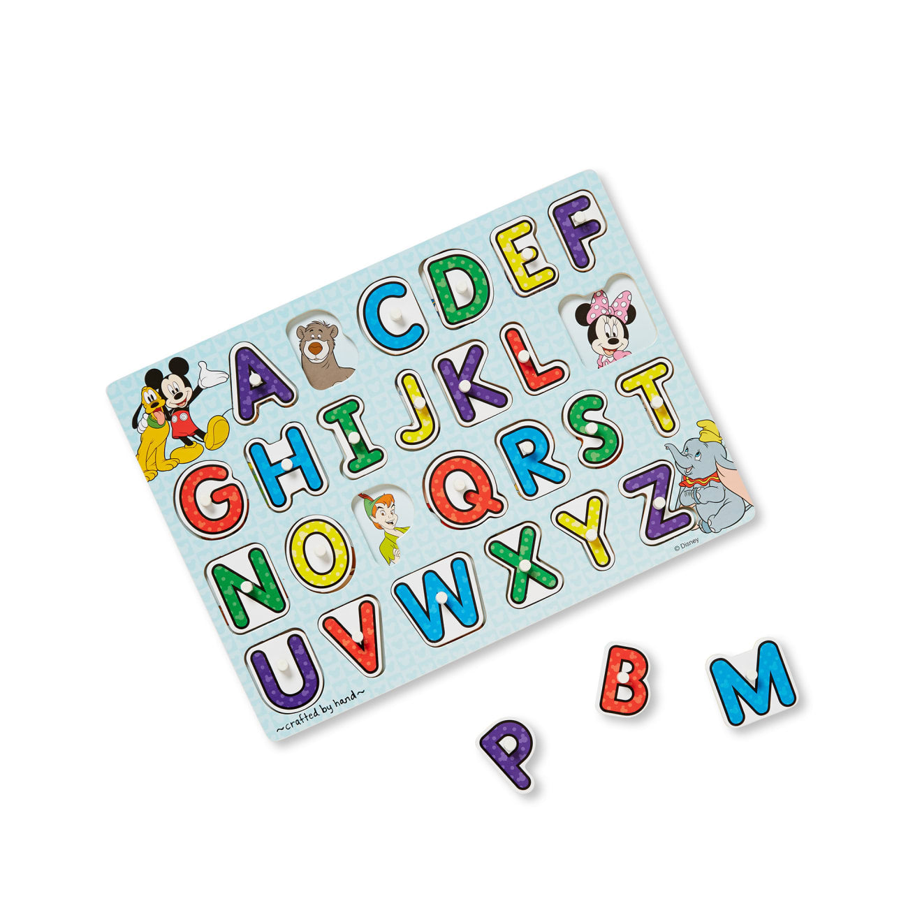 Disney Peg Puzzle Bundle-Alphabet, Numbers, Shapes & Colors