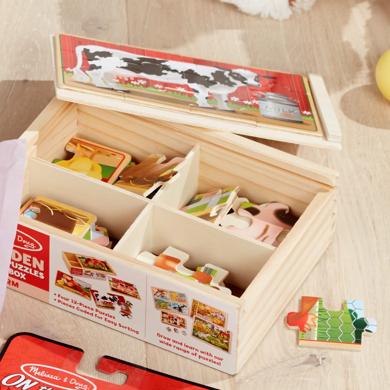 Farm Animals Jigsaw Puzzles in a Box