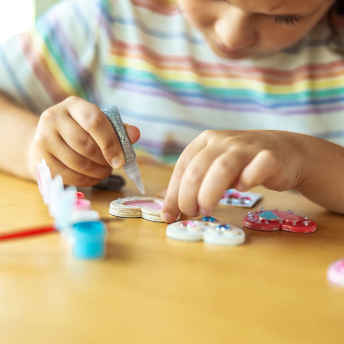 Created by Me! Heart Magnets Wooden Craft Kit