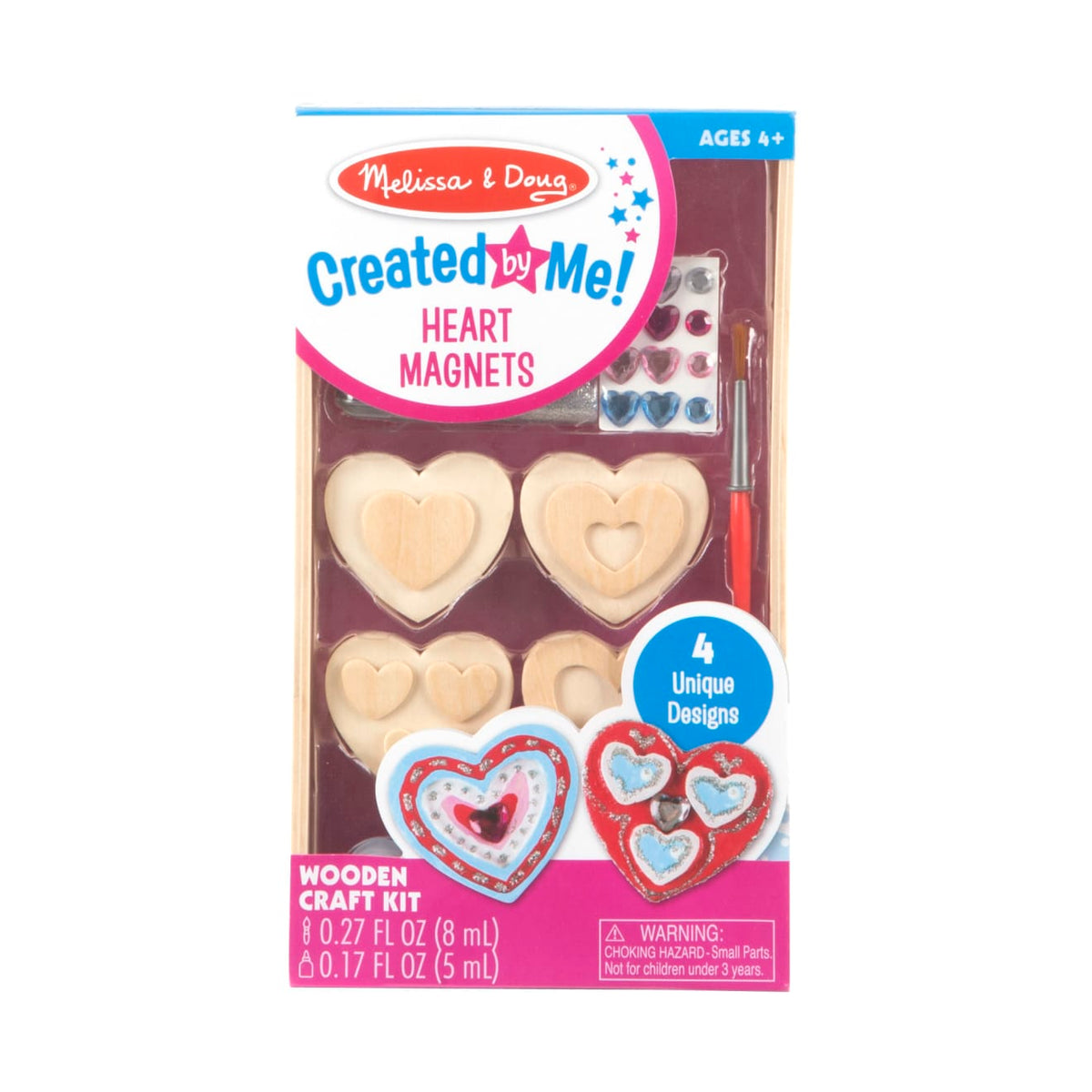 Created by Me! Heart Magnets Wooden Craft Kit