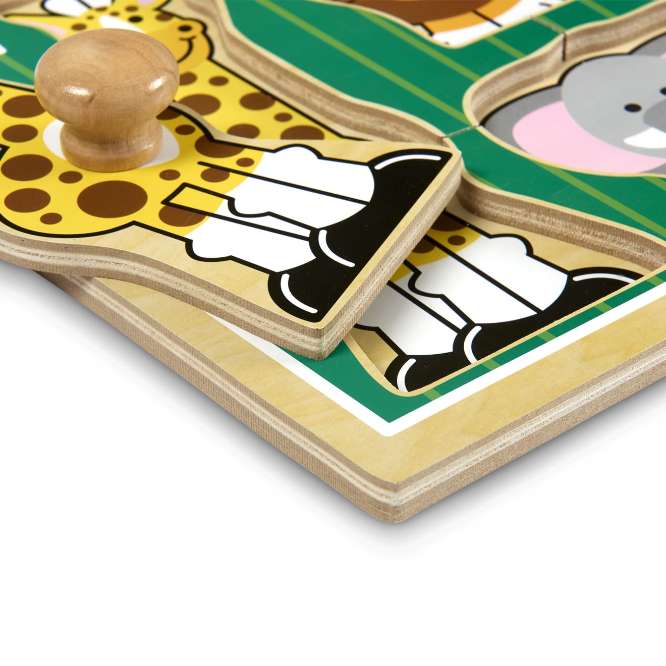 Jungle Friends Jumbo Knob Puzzle - 3 Pieces