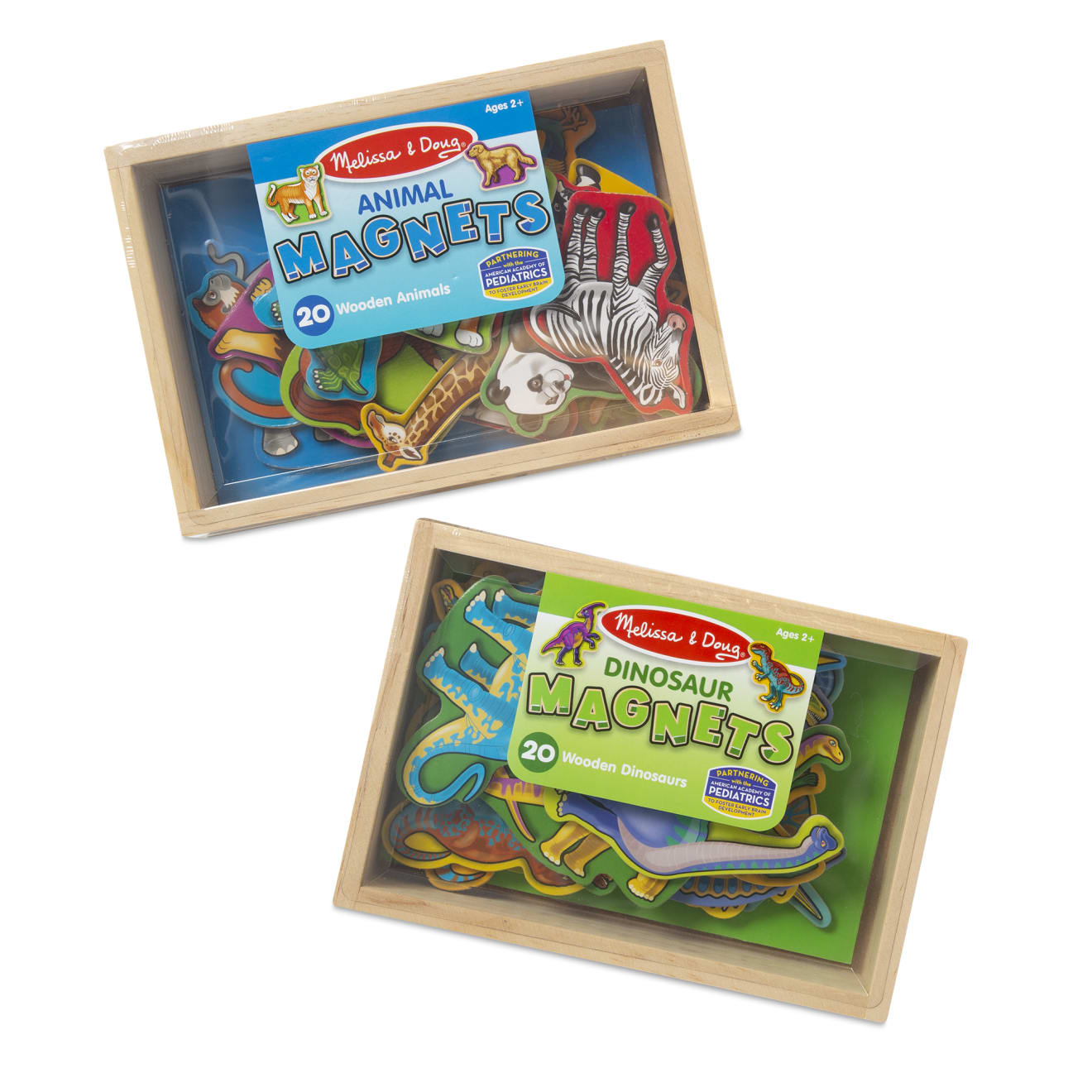 Wooden Magnets Bundle - Animals and Dinosaurs