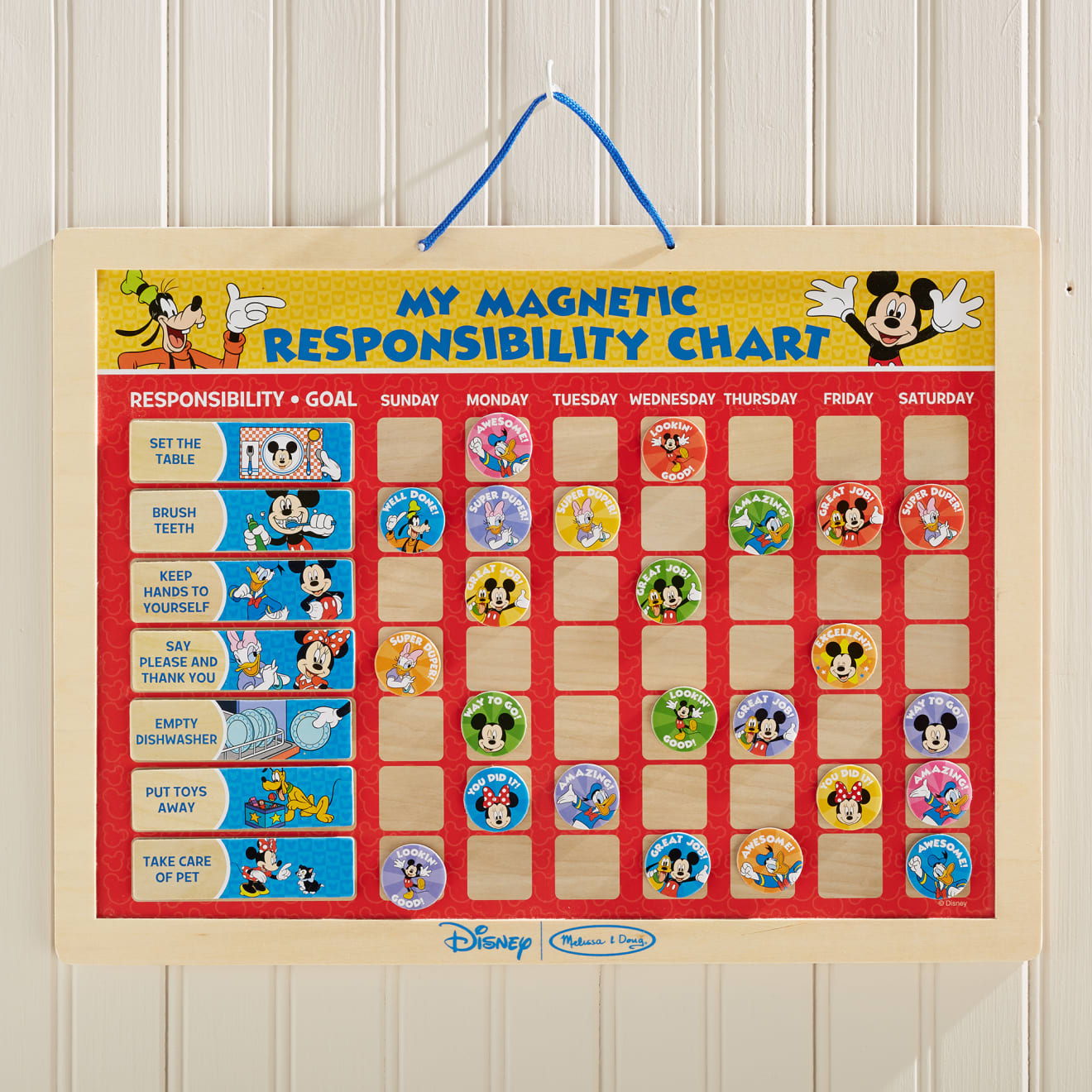 Mickey Mouse My Magnetic Responsibility Chart