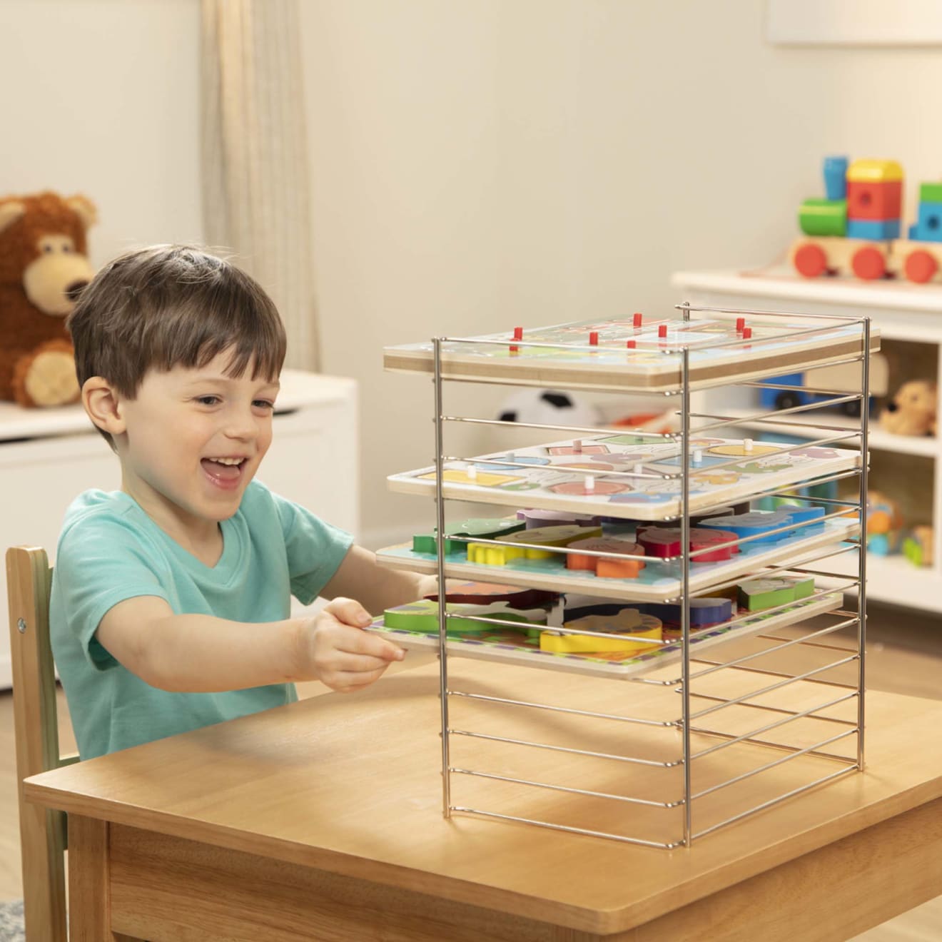 Multi-Fit Wire Puzzle Rack