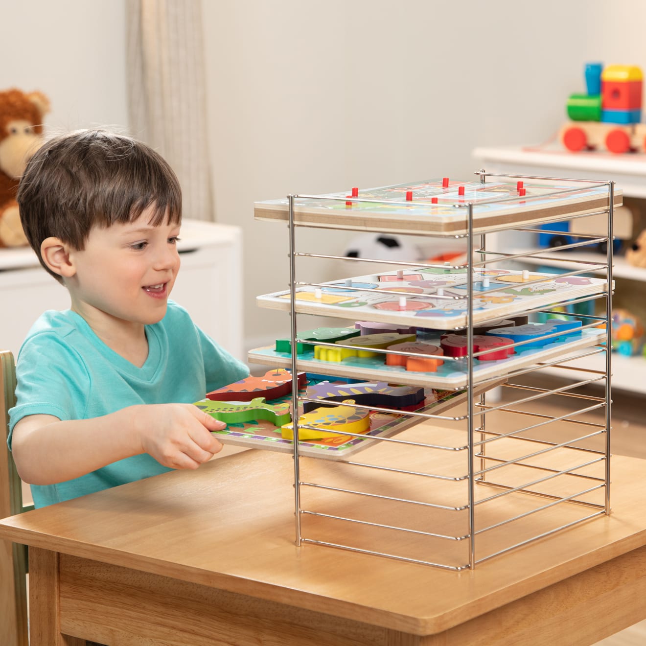 Multi-Fit Wire Puzzle Rack