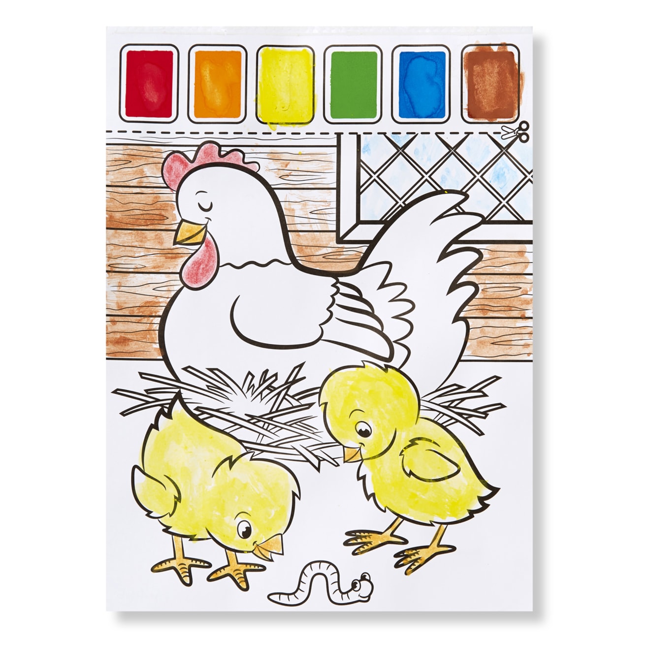 Farm Animals Paint with Water Kids' Art Pad