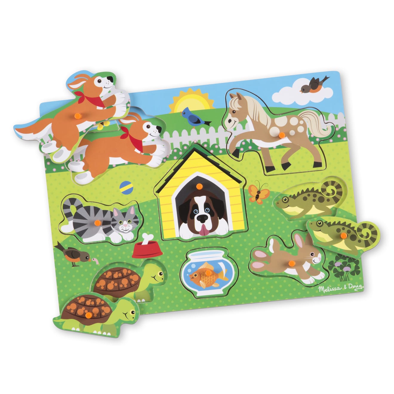 Pets Peg Puzzle - 8 Pieces