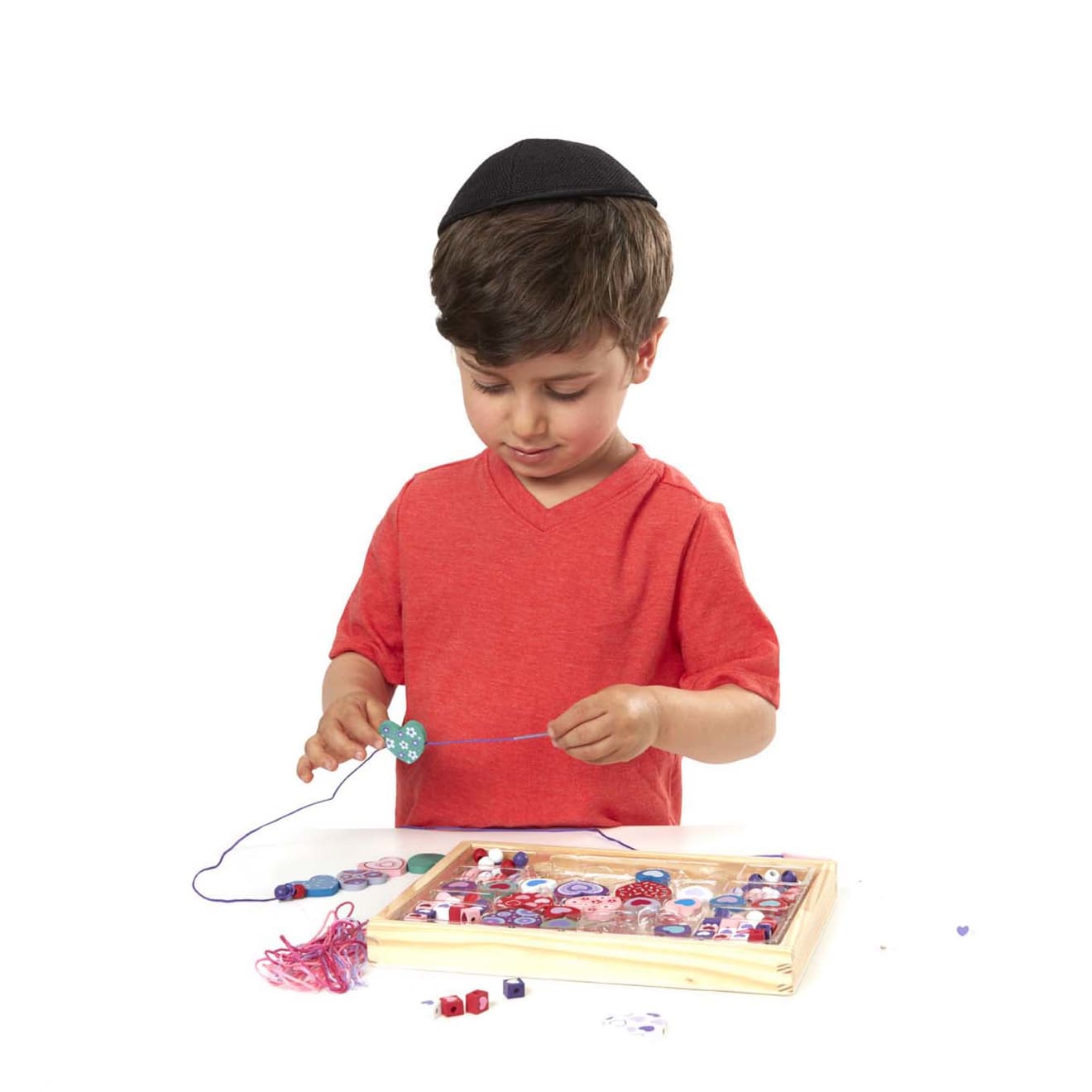 Created by Me! Heart Beads Wooden Bead Kit